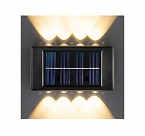 Светильник свд настен на солн батарее с датч освещ 500мА/ч IP44 Garten 107248