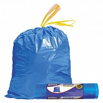 Пакеты мешки для мусора с завязками 60л 10шт прочные ЮГ ПРО