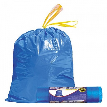Пакеты мешки для мусора с завязками 35л/15шт Рыжий кот Парк 310400 В6773