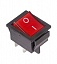 Выкл клавишный ПРЯМОУГ с подсвет 250В 16А ON-OFF 4с красный Rexant 36-2330