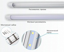 Светильник свд 36Вт 5К 1,15м матовый SLIM LE LED ECO LE061501-0002