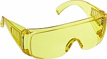 Очки защитные KRAFTOOL желтые открыт типа 110462
