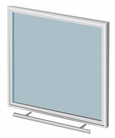 Дверца со стеклом ROBAX 17" Панорама
