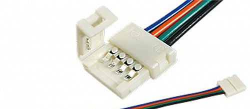 Коннектор DS RGB-10мм-15см провод SBL-10mmRGBDS