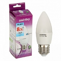 Лампа свд 8,5Вт Е27 LED Smartbuy C37 6000 SBL-C37-8,5-60К-Е27
