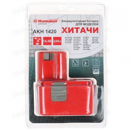 Аккумулятор HAMMER PREMIUM AKH1215  12.0В 1.5Ач для HITACHI, Hammer Flex PREMIUM